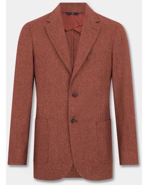 Brooks Brothers Melange Wool Blend Blazer - Red