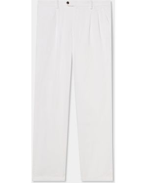 Brooks Brothers Double Pleat Trousers - White