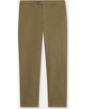 Brooks Brothers Regular Fit Microtwill Stretch Cotton Chino - Green