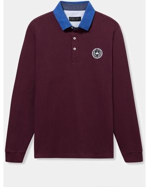 Brooks Brothers Cotton Polo With Logo Shield - Red