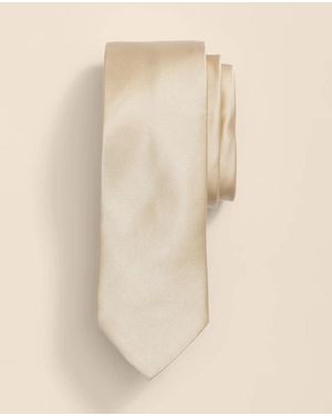 Brooks Brothers Formal Silk Satin Tie - Natural