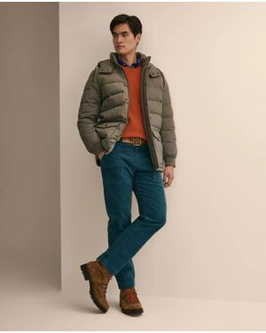 Brooks Brothers Puffer Parka Coat - Natural
