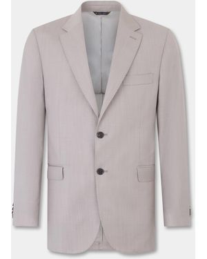 Brooks Brothers Twill Virgin Wool Blazer - Grey