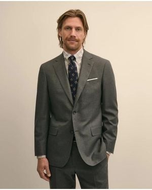 Brooks Brothers Explorer Collection Slim-Fit Pinstripe Wool Suit Jacket - Gray