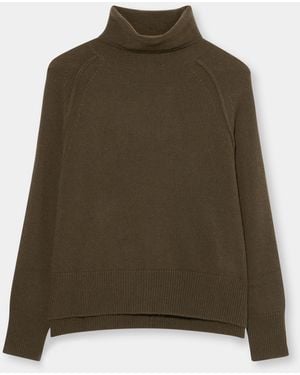 Brooks Brothers Col Roulé Oversize En Cachemire - Vert