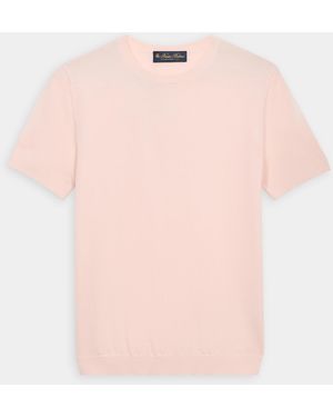 Brooks Brothers Cotton Knit Top - Pink