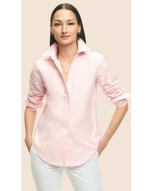 Brooks Brothers Classic-Fit Cotton Oxford Shirt - Pink
