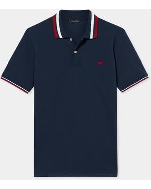 Brooks Brothers Polo Aus Baumwoll-Piqué - Blau