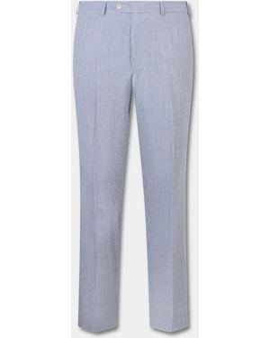 Brooks Brothers Seersucker Trousers - Blue