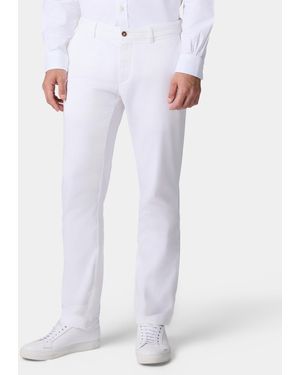 Brooks Brothers Regular Fit Stretch Cotton Gabardine Comfort Chino - Bianco