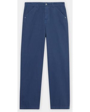 Brooks Brothers Stretch Cotton Gabardine 5-Pocket Pant - Blue