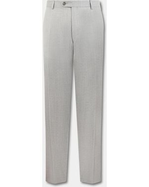 Brooks Brothers Pantalones De Lana Virgen - Gris