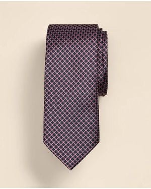 Brooks Brothers Silk Mini Square Tie - Purple