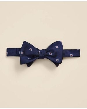 Brooks Brothers Silk Foulard Bow Tie - Blue