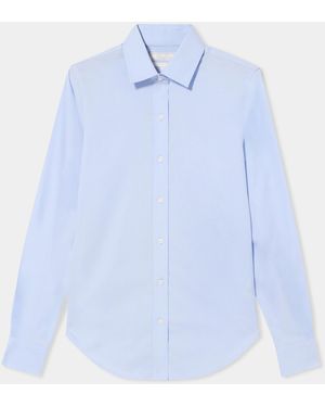 Brooks Brothers Classic-Fit Non-Iron Stretch Supima Cotton Dress Shirt - Blue