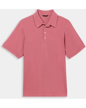 Brooks Brothers Washed Cotton Piqué Polo - Pink