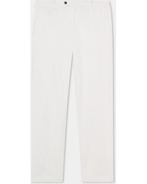 Brooks Brothers Stretch Cotton Twill Chino - White