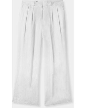 Brooks Brothers Irish Linen Trousers - White