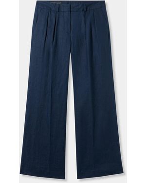 Brooks Brothers Irish Linen Trousers - Blue