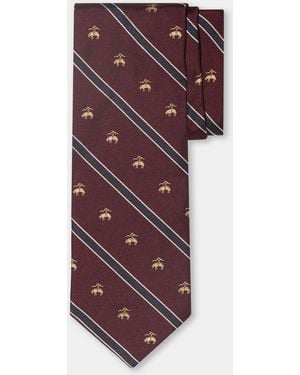 Brooks Brothers Regimental Golden Fleece Tie - Purple