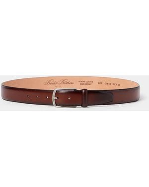 Brooks Brothers Bovine Leather Belt - Bianco