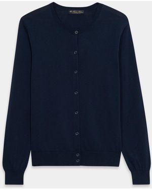 Brooks Brothers Cotton Cardigan - Blue