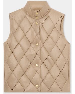Brooks Brothers 3D Padded Vest - Natural
