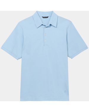 Brooks Brothers Jersey Polo - Blue