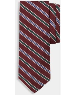 Brooks Brothers Regimental Silk Tie - Purple