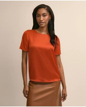 Brooks Brothers Short-Sleeve Top - Orange