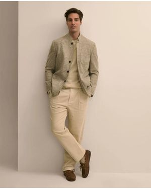 Brooks Brothers Classic Fit Flecked-Wool 1818 Sport Coat - Natural