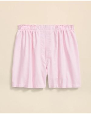 Brooks Brothers Cotton Oxford Boxers - Pink