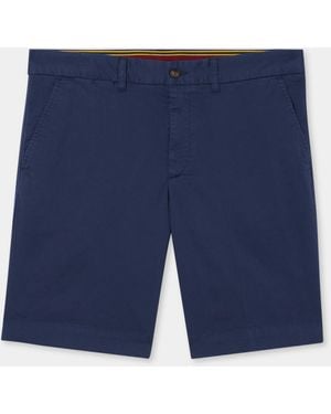 Brooks Brothers Stretch Cotton Gabardine Bermuda Shorts - Blu