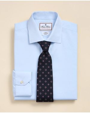 Brooks Brothers Luxury Cotton English Spread Collar, Dress Shirt - Blue