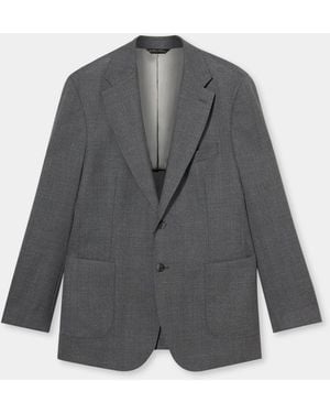 Brooks Brothers Blazer Aus Hopsack-Virgin-Wolle - Grau