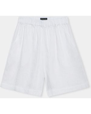 Brooks Brothers Heavy Linen Shorts - White