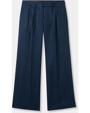 Brooks Brothers Irish Linen Trousers - Blue