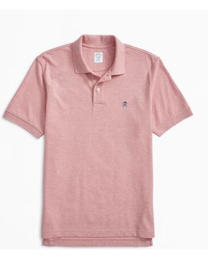Brooks Brothers Golden Fleece Stretch Cotton Pique Polo - Pink