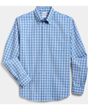 Brooks Brothers Regular Fit Oxford Friday Shirt With Button Down Collar - Blue