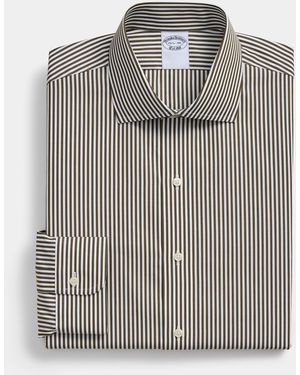 Brooks Brothers Regular Fit Shirt With English Collar - Grey