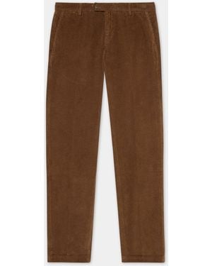 Brooks Brothers Regular Fit Cotton Corduroy Chino - Brown