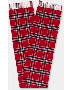 Brooks Brothers Plaid Wool Scarf - Rosso