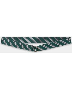 Brooks Brothers Regimental Silk Tie Belt - Green