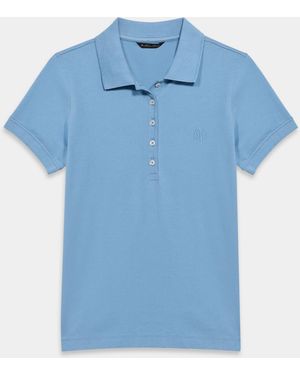 Brooks Brothers Cotton Piqué Polo With Embroidered Logo - Blue