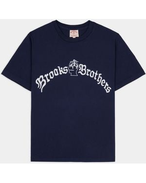 Brooks Brothers X Brain Dead California Tubular T-Shirt - Blue