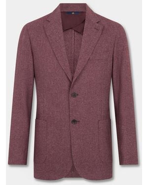 Brooks Brothers Melange Wool Blend Blazer - Purple