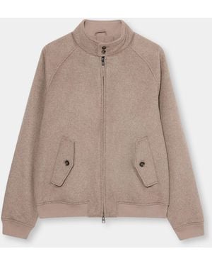 Brooks Brothers Wool Harrington Jacket - Brown