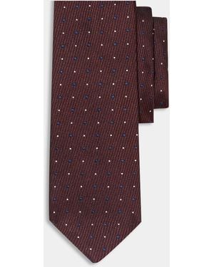 Brooks Brothers Polka Dot Silk Tie - Multicolour