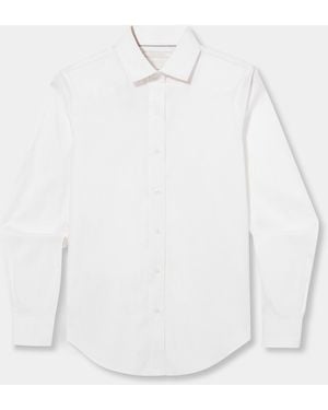 Brooks Brothers Classic-Fit Non-Iron Stretch Supima Cotton Dress Shirt - White