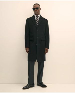 Brooks Brothers 1818 Wool Topcoat - Natural